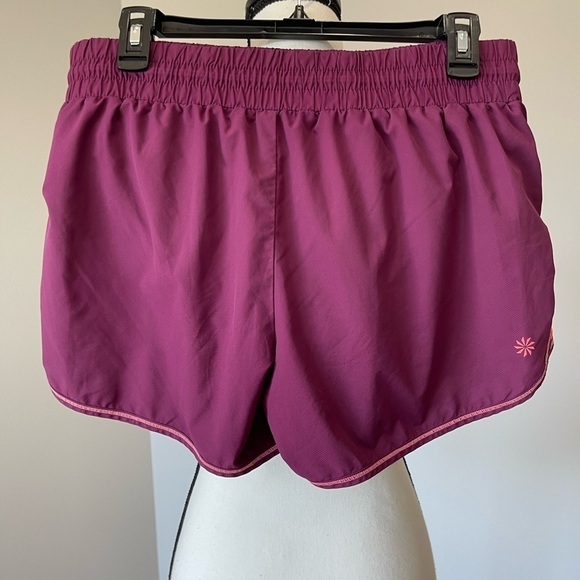 Athleta size M  athletic running lined yoga pull on elastic drawstring short - Picture 11 of 11